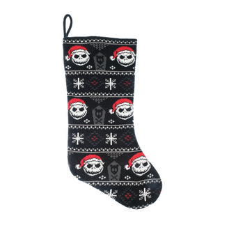 The Nightmare Before Christmas Jack Skellington Knit Christmas Stocking New