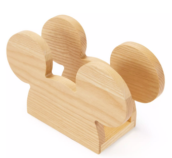 Disney Parks Home Collection Mickey Mouse Icon Wooden Napkin Holder New