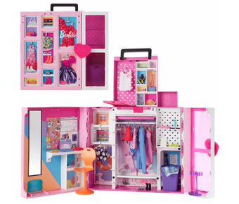 Barbie Dream Closet Playset with Outfits and Accessories Toy New with Box