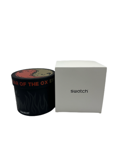 Swatch Chinese New Year Ox Rocks 2021 Watch Limited Edition New with Box