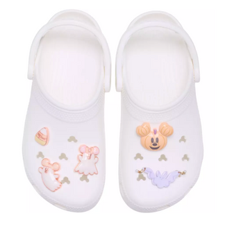 Disney Parks Mickey Minnie Mouse Cutie Ghost Halloween Jibbitz Set Crocs New