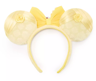 Disney Parks Belle Ears Headband for Adults, Beauty and the Beast New With Tag