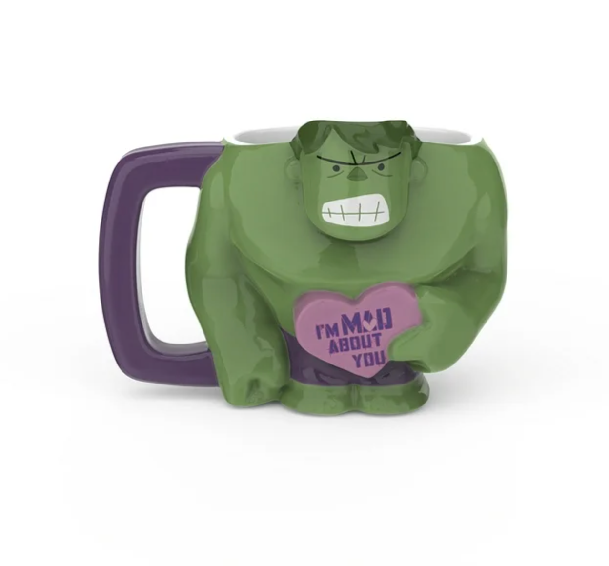 Zak Valentine 2024 Hulk I'm Mad About You Ceramic Chibi Mug New