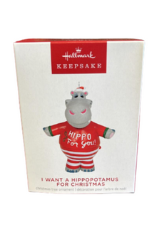 Hallmark 2023 Keepsake I Want a Hippopotamus for Christmas Ornament New with Box