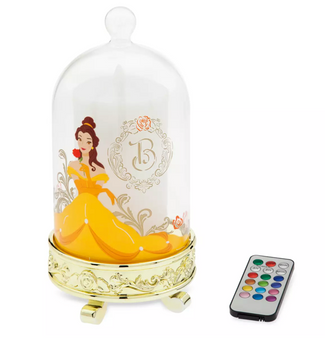Disney Parks Belle Light-Up Bell Jar Candle Set New With Box