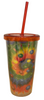 M&M's World Tie Dye Plastic Tumbler with Straw New With Tag