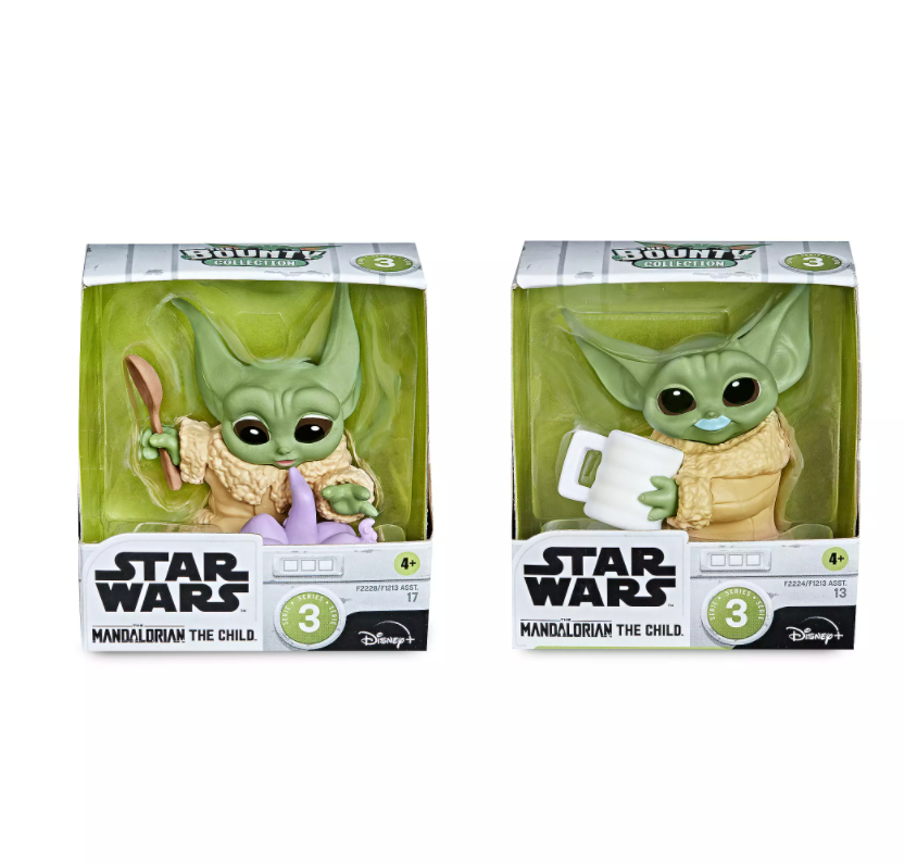 Disney The Child Tentacle Soup Surprise and Blue Milk Mustache Figure Set New