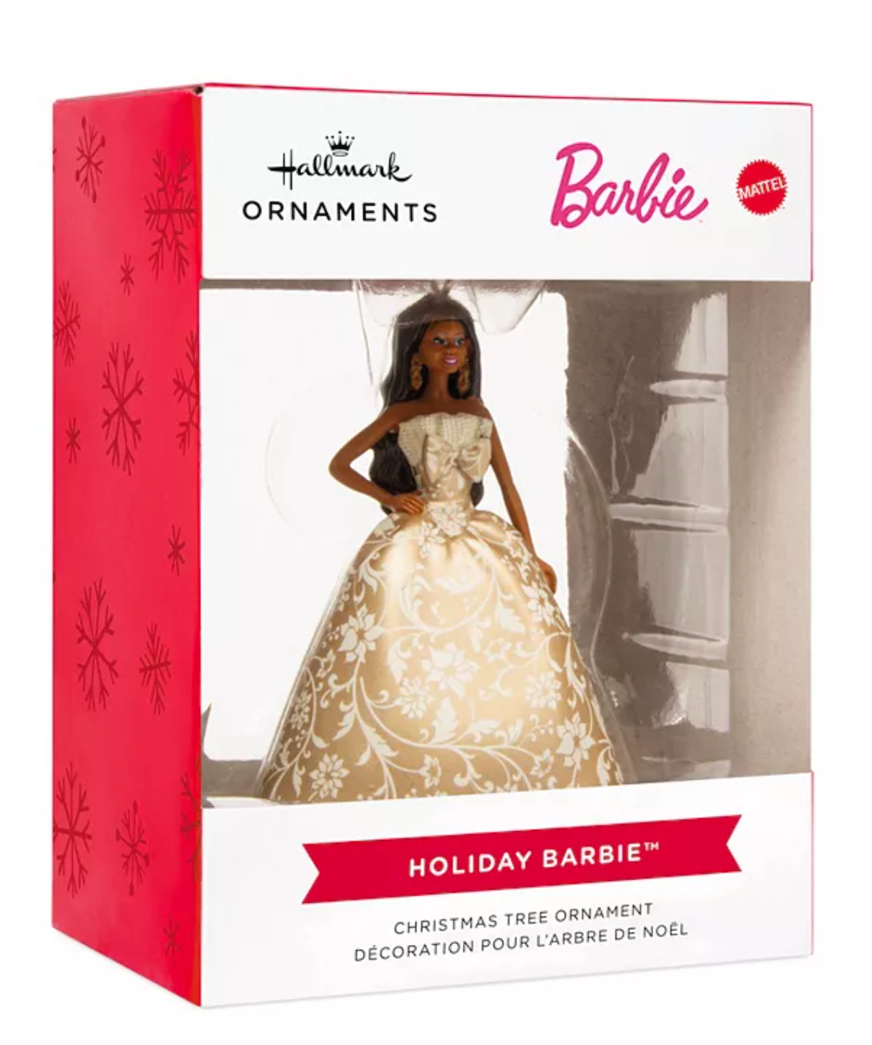 Hallmark Black Holiday Barbie 2025 Christmas Tree Ornament New With Box