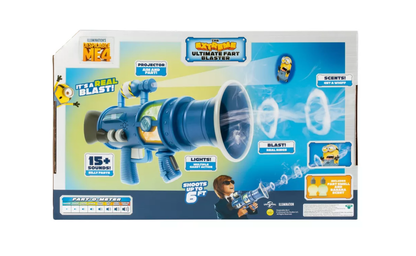 Despicable Me 4 Minions Extreme Ultimate Smells Fart Blaster Toy New with Box