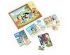 Bluey 5-Pack of Jigsaw Wood Puzzles New in Storage Box