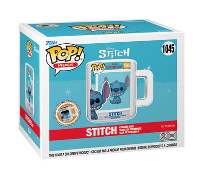 Funko POP! Box Stitch Ceramic Heat Changing 15oz Mug New with Box