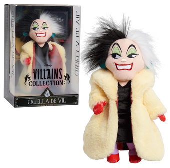 Disney Villains Collection Cruella De Vil Plush 101 Dalmatians New with Tag