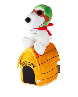 Hallmark Halloween Peanuts Snoopy Flying Ace Plush W Sound and Motion New W Tag