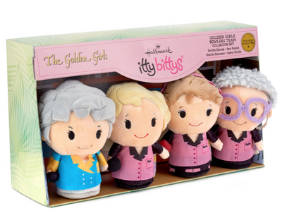 Hallmark Itty Bittys The Golden Girls Bowling Team Plush Set New with Box