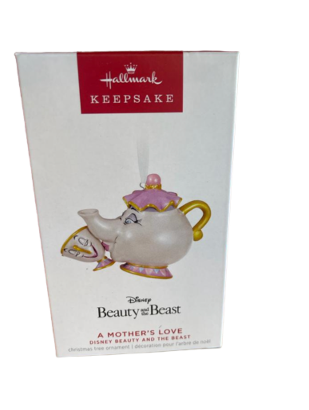 Hallmark Beauty and the Beast A Mother's Love Mrs. Potts Chip Porcelain Ornament