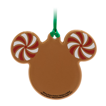Disney Parks Mickey Mouse Icon Gingerbread Cookie Christmas Ornament New w Tag