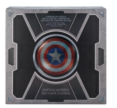 Disney Parks Marvel Captain America Vibranium Shield with Carrying Case New Box