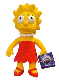 Universal Studios Simpson Lisa Simpson Plush Doll Toy New With Tag