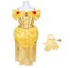 Disney Princess Belle Majestic Dress with Bracelet and Gloves Size 4-6x New