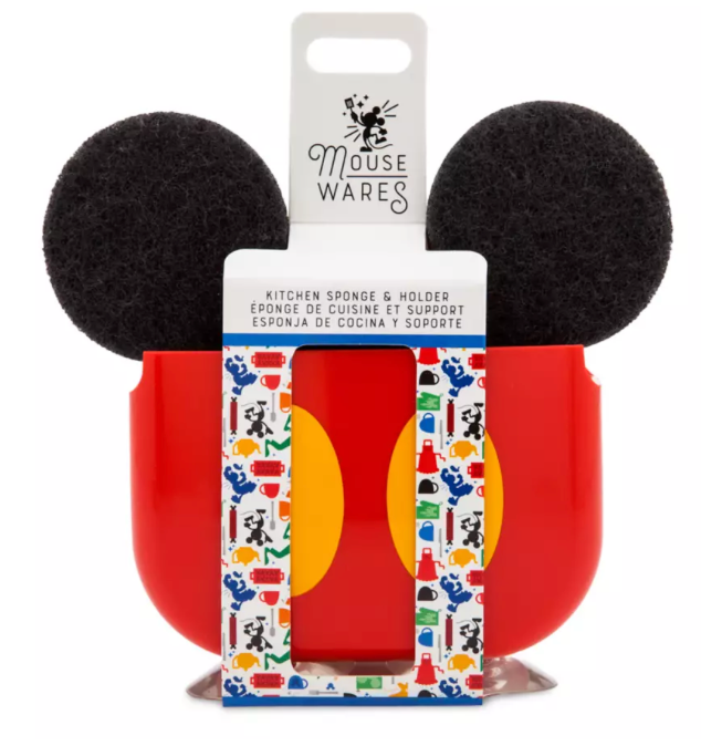 Disney Parks Mickey Mouse Kitchen Sponge and Holder New With Tag