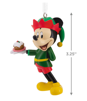 Hallmark Disney Mickey Mouse Holiday Elf Christmas Ornament New