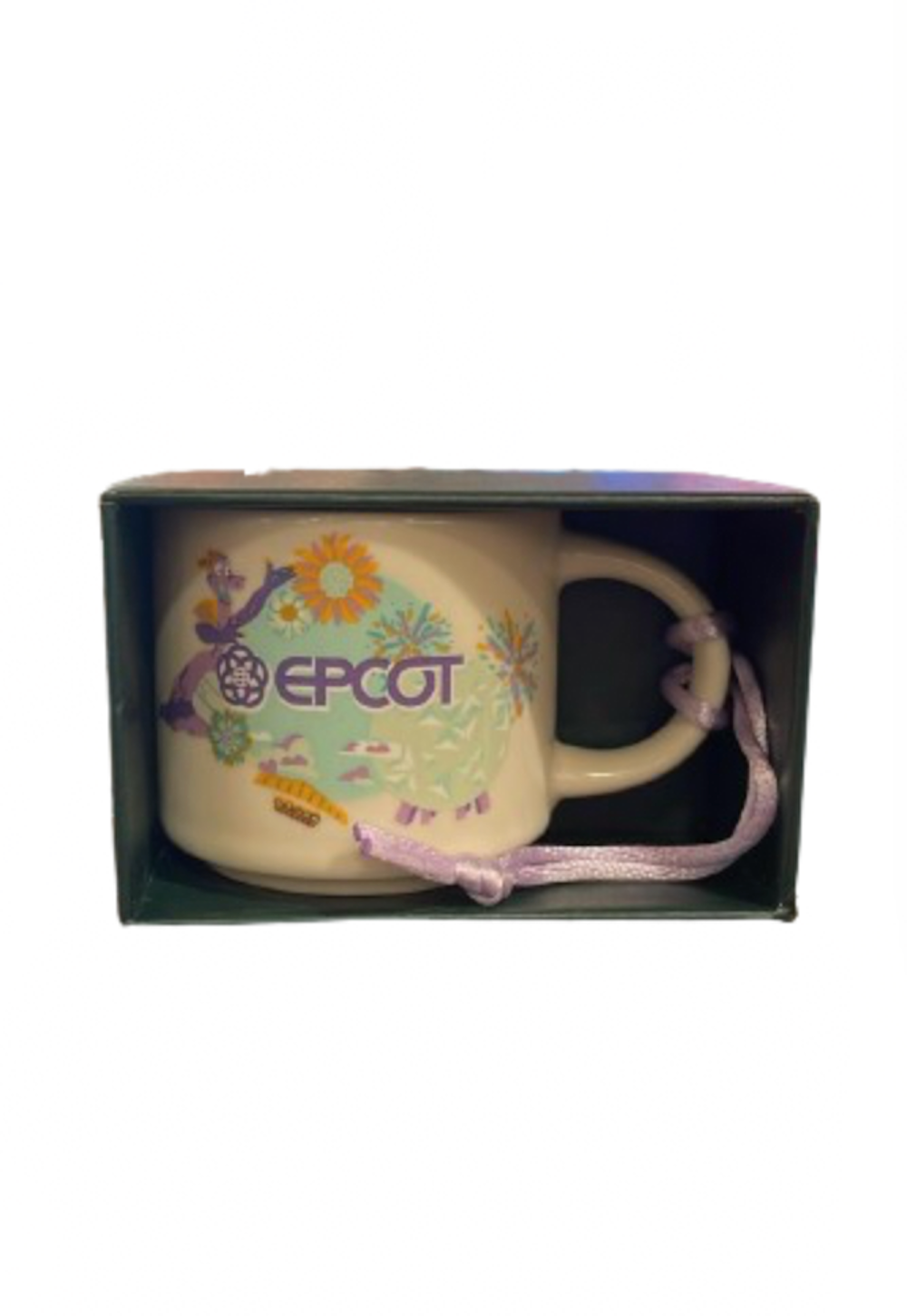 Disney Discovery Series Epcot Starbucks Espresso Cup Ornament New with Box