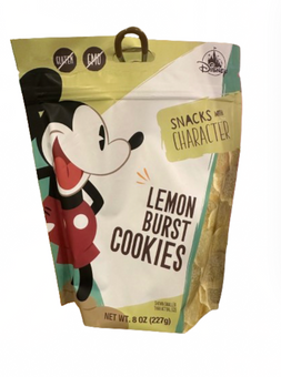 Disney Parks Snack with Character Mickey Lemon Burst Cookies 8oz New Sealed