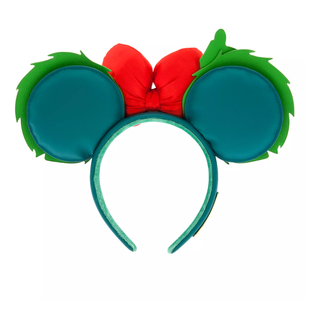 Disney Mickey Minnie Loungefly Glow in the Dark Holiday Ear Headband Adults New