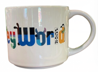 Disney Parks Walt Disney World Characters Print Coffee Mug New With Tag
