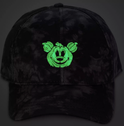 Disney Parks Mickey Jack-o'-Lantern Glow-in-the-Dark Baseball Cap for Adults New