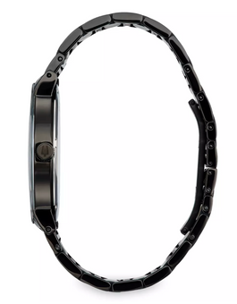 Disney Parks Mickey Mouse Silhouette Stainless Steel Quartz Watch by Bulova New