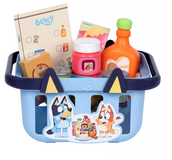 Disney Bluey Shopping Basket Play Set Toy New With Tag
