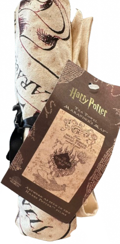 Universal Studios Harry Potter Marauder's Map Tea Towel New With Tag