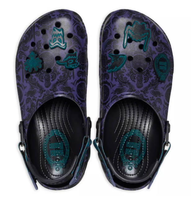 Disney Parks Halloween 2024 Haunted Mansion Wallpaper Clogs Crocs M11 ...