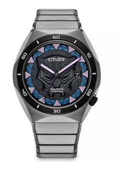 Disney Parks Black Panther Super Titanium Eco-Drive Watch Citizen New with Box