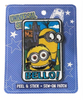 Universal Studios Minion Despicable Me Peel & Stick Sew-On Patch New With Tag