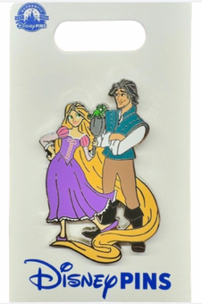 Disney Parks Rapunzel Flynn Rider Tangled Figure Pin New with Card