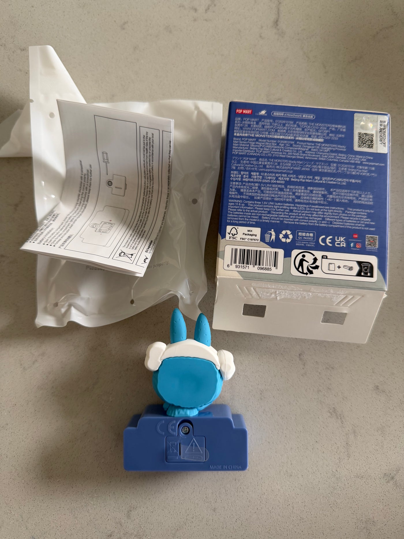 Pop Mart Labubu The Monsters Wacky Mart Cup Noodles Fridge Magnet USA Seller New