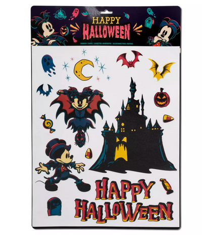 Disney Parks Happy Halloween 2023 Mickey and Friends Halloween Window Clings New