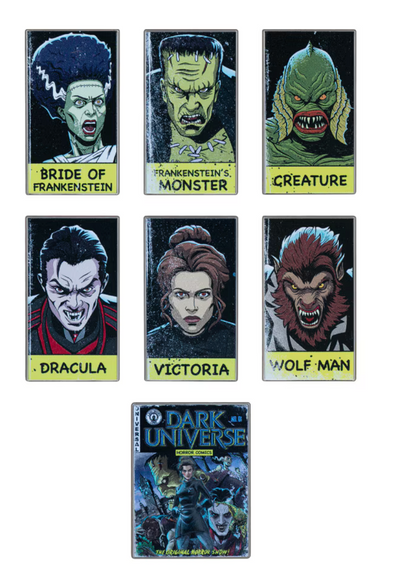 Universal Studios Dark Universe Monsters Mystery Pin Set New With Tag