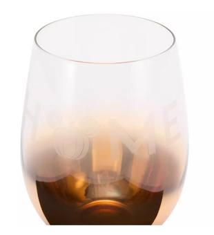 Disney Parks Home Halloween Mickey Pumpkin Stemless Wine Glass New