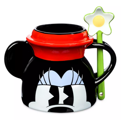 Disney Parks Minnie Mouse Coffee Mug with Spoon New With Tag