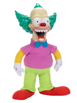 The Simpsons Good & Evil 16" Talking Krusty Pull String Doll Plush New With Tag