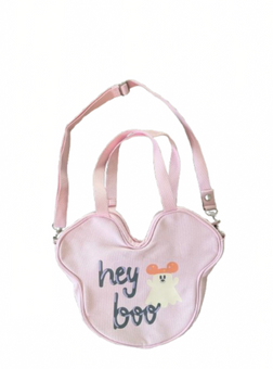 Disney Parks Halloween Pastel Minnie Pumpkin Canvas Tote Crossbody New w Tag