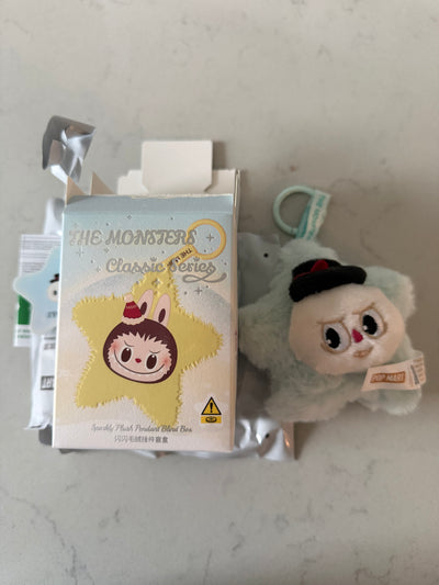 Pop Mart Labubu The Monsters Classic Sparkly Pendant Spooky Plush USA SELLER New