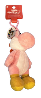 Universal Studios Super Nintendo World Pink Yoshi Plush Keychain New With Tag