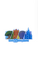 Disney WDW Parks Icon Animal Kingdom Epcot Magic Kingdom Hollywood Magnet New