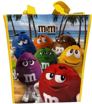 M&M's World Orlando Characters Poses Reusable Eco Friendly Tote Bag New With Tag