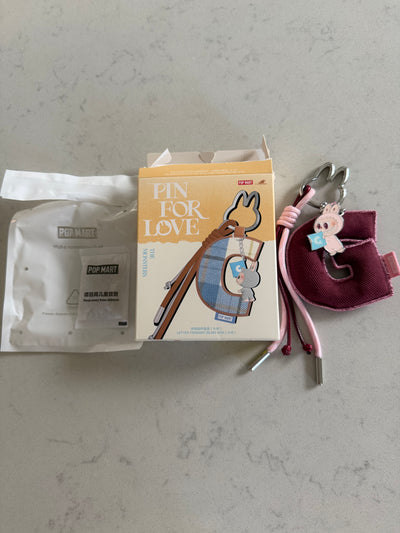 Pop Mart Labubu The Monsters Pin for Love Letter Pendant G Keychain USA New