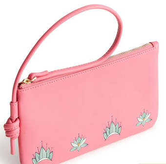 Vera Bradley Disney Knotted Wristlet Tiana On Fruit Dove Leather New With Tag